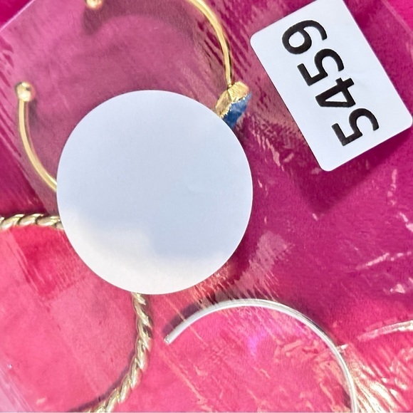 BANGLE BRACELETS Trio Bundle OPEN CUFF Gold and Silver Tone STACKABLE 5459 W - Picture 13 of 14